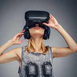 Female Virtual Reality Gaming Photo